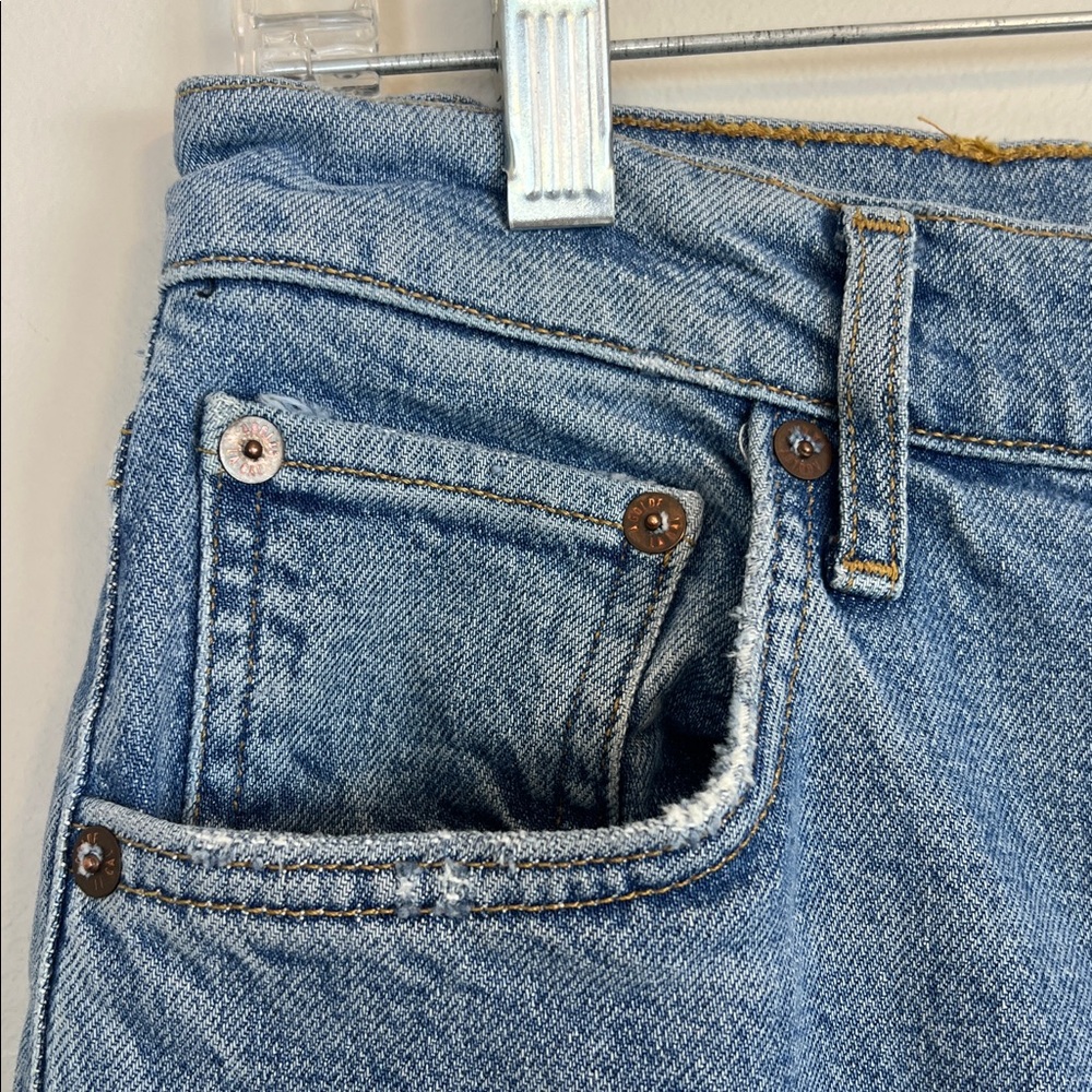 AGOLDE “Riley” jeans Straight Crop High Rise
Button Fly Womens 29 Distressed - Picture 7 of 16